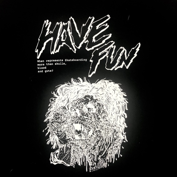 Vintage Melting Zombie Skateboard Shop Tee Large - Picture 2 of 4